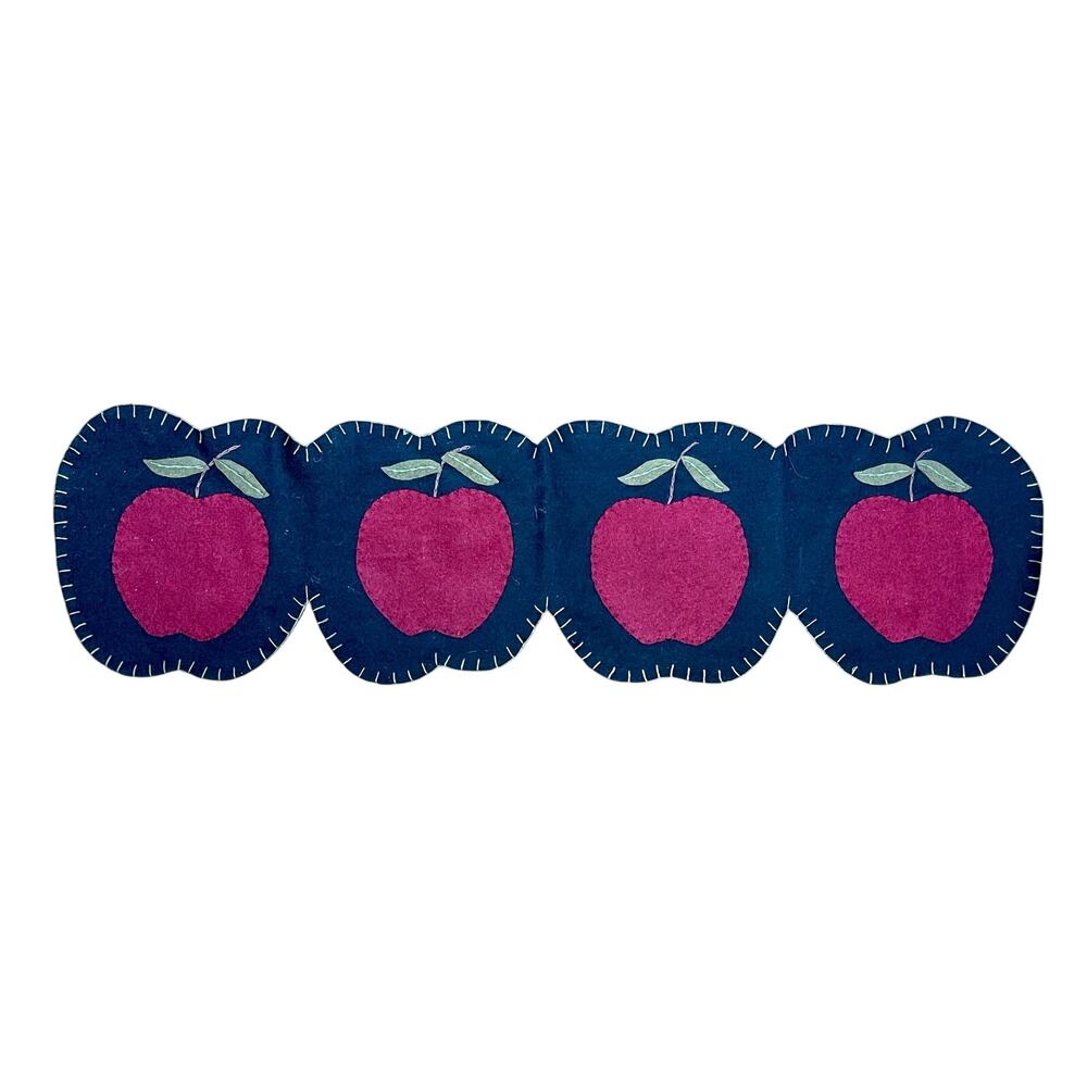 Felt 4 Apple Table Runner 35”